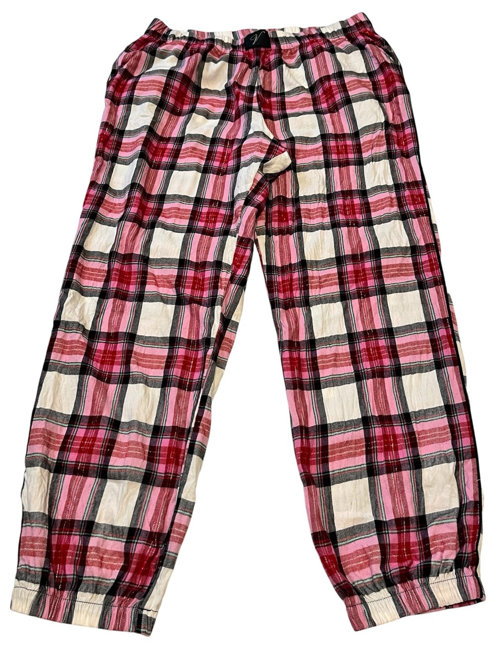 Victoria's Secret Pink & White Plaid Women's size M Pajamas L398